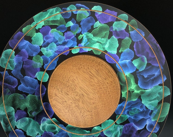 Handmade Platter, Decorative Platter, Mahogany Platter, Home Decor