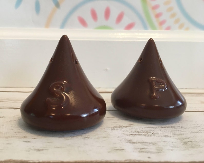 Vintage Hershey Kiss Salt & Pepper Shakers Chocolate Kisses Etsy