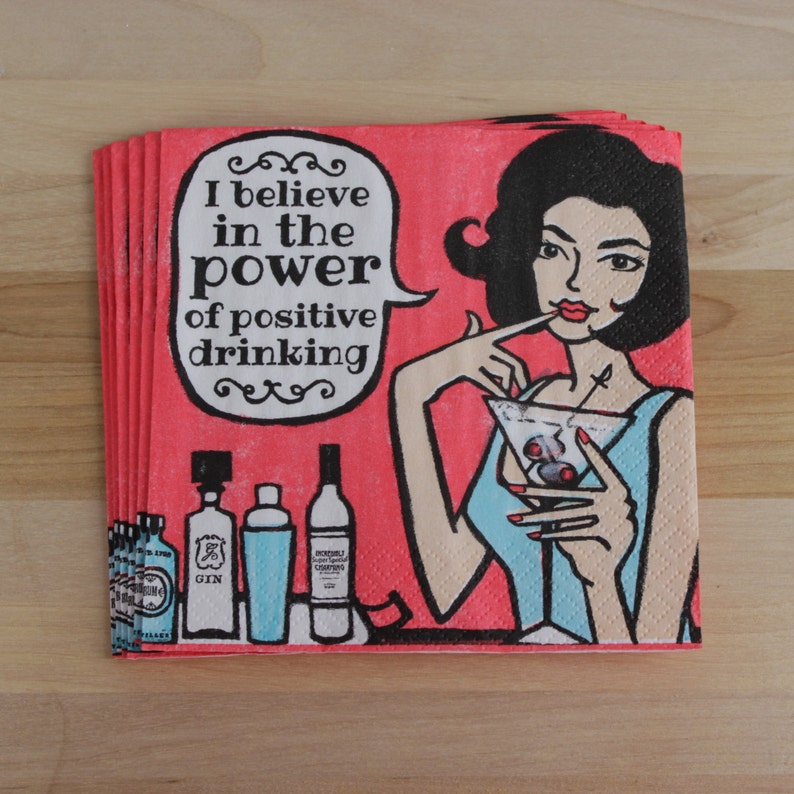 Funny Cocktail Napkins Funny Beverage Napkins It's Not Etsy