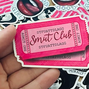 Smut Sticker - spicy sticker kindle sticker bookish Booktok smuttok stickers for readers cute pink water bottle sticker