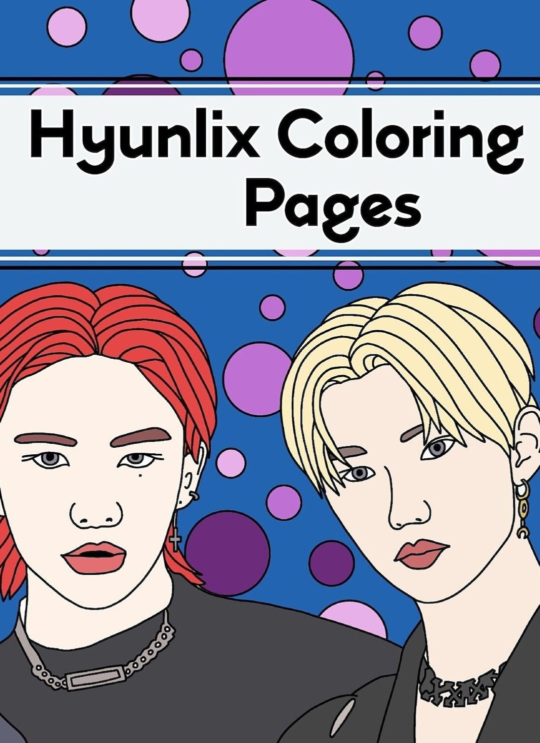 STRAY KIDS Felix and Hyunjin Coloring Book - SKZ - Etsy