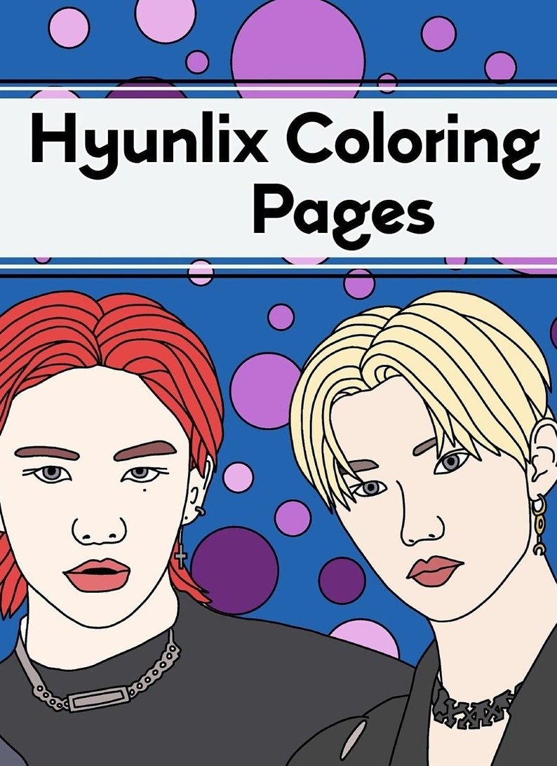 STRAY KIDS Felix and Hyunjin Coloring Book - SKZ - Etsy
