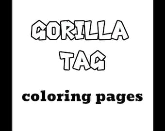 ゴリラタグぬり絵