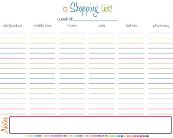 Grocery List Organizer