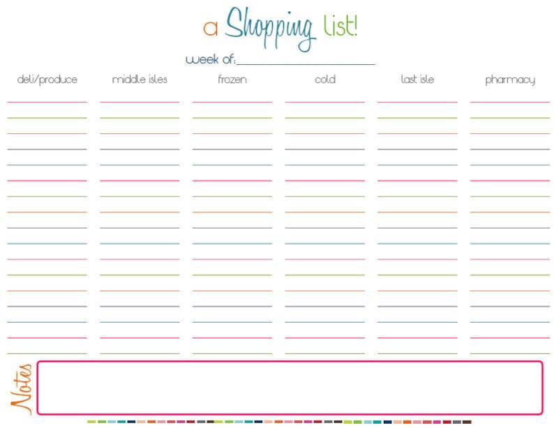 Grocery List Organizer - Etsy