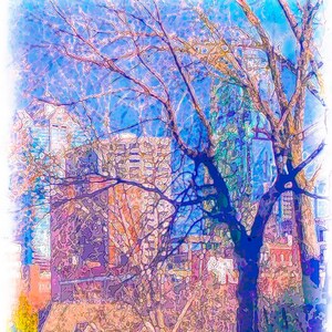 Urban Kansas City Through the Trees from Quality Hill Julie Flanagan artrageous studio prints canvas framed art