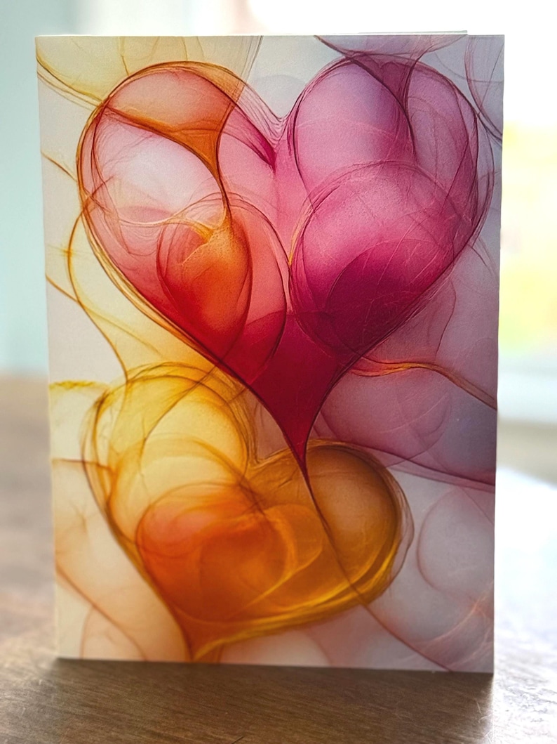 Hearts | Vibrant Love Greeting Card for Valentine’s Day, Wedding ...