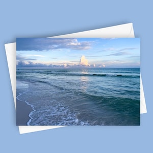 Ozean Glückseligkeit | 13 x 18 Grußkarte, Küsten-Briefpapier, Ozean-Fotografie, Küsten-Hinweiskarte, Strandszenen-Grußkarte, Naturliebhaber