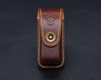 Handmade Leather Sheath for Victorinox Swiss Champ 91mm Knife