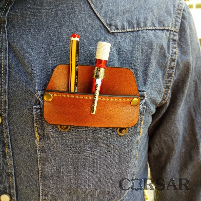 Pocket Protector Leather Pocket Protector Tools Holder Leather Tools