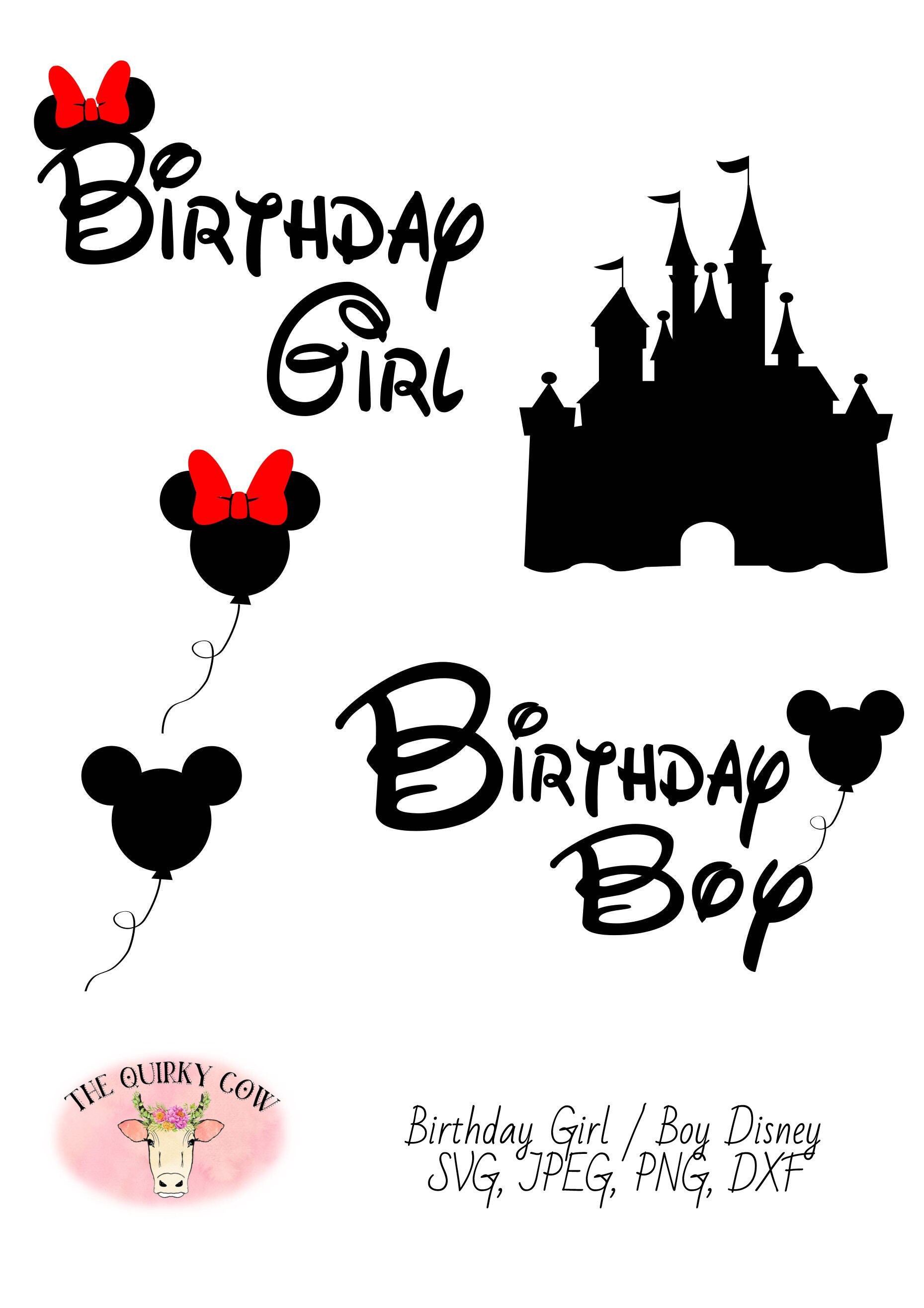 Download Birthday Boy Birthday Girl Disney Svg Bundle Castle Svg And Etsy