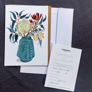 Black Cockatoo & Banksia Watercolour Print, Australian Botanical Wall Art – Signed Limited Edition image 4