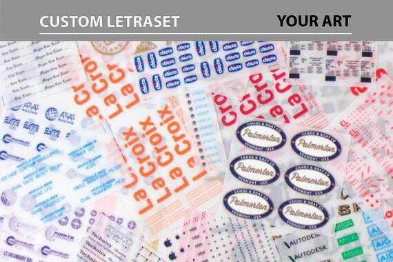 Custom Dry Rub On Transfer Decal Stickers Letraset Rub On Etsy