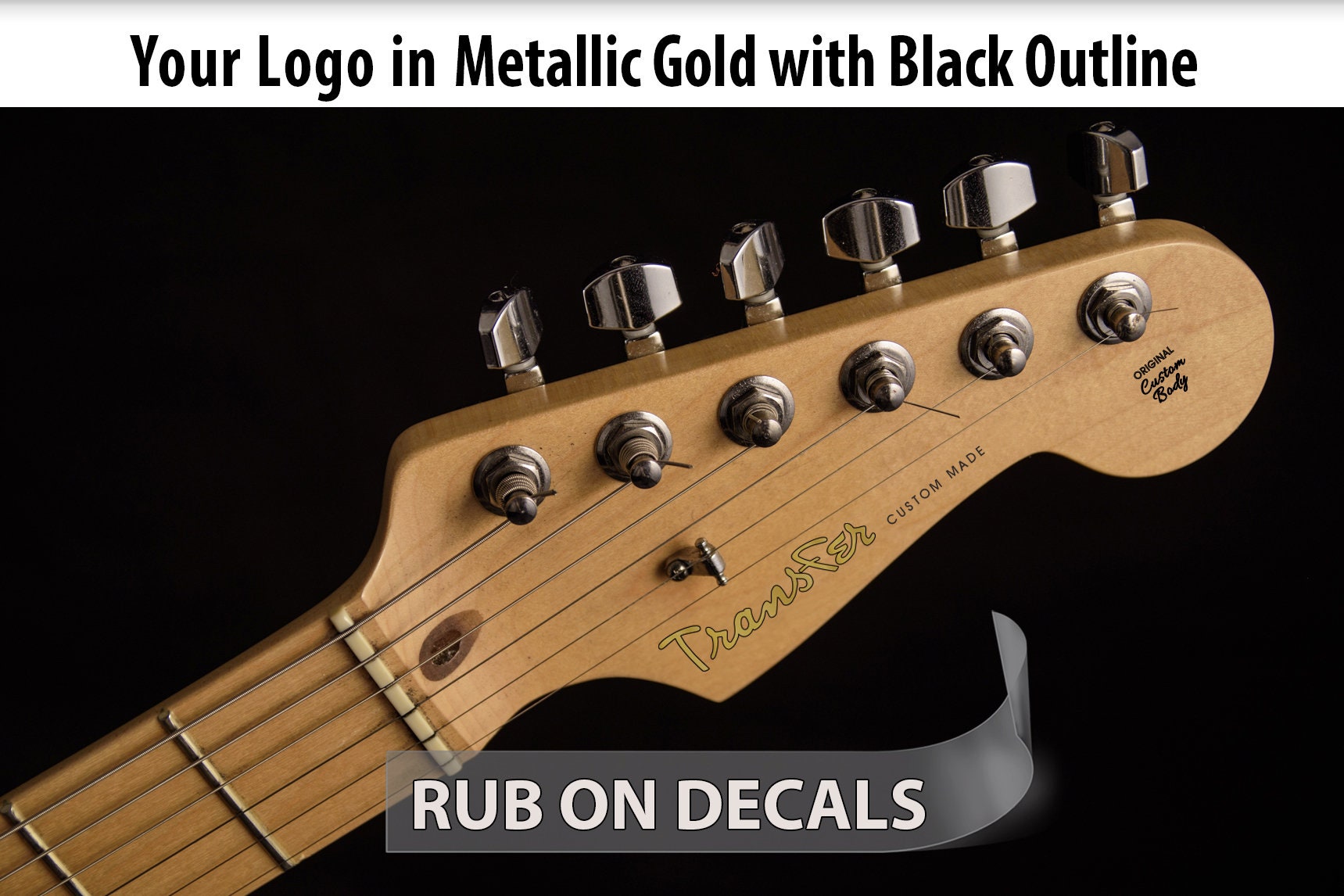 Custom Made Guitar Transfer Decal Kit Etsy