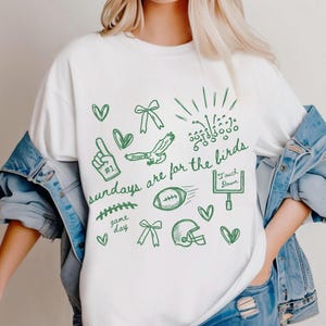 Sundays are for the Birds Tee, Philadelphia Football Game Day Comfort Colors Shirt, Gildan Doodle Sweatshirt, S-2XL,Youth XS-XL immagine 7