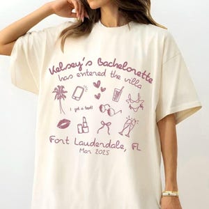 Bach Island Bachelorette Shirt, Beach Island, Personalized Comfort Colors Tee - A hot new bombshell enters the villa