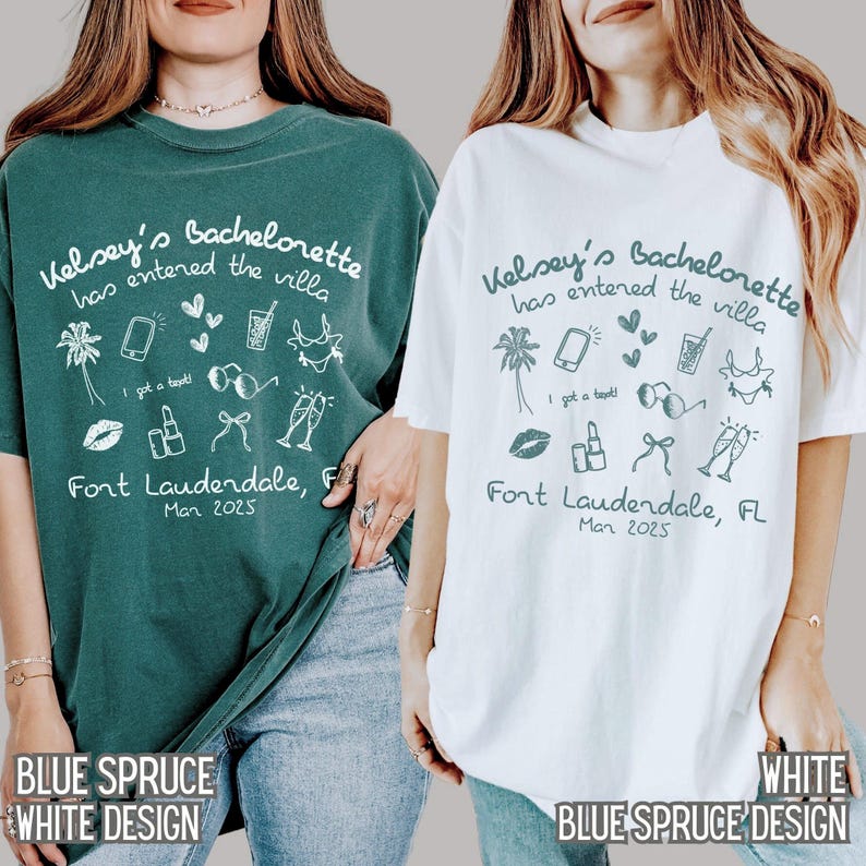 Bach Island Bachelorette Shirt, Beach Island, Personalized Comfort Colors Tee - A hot bachelorette enters the villa image 5