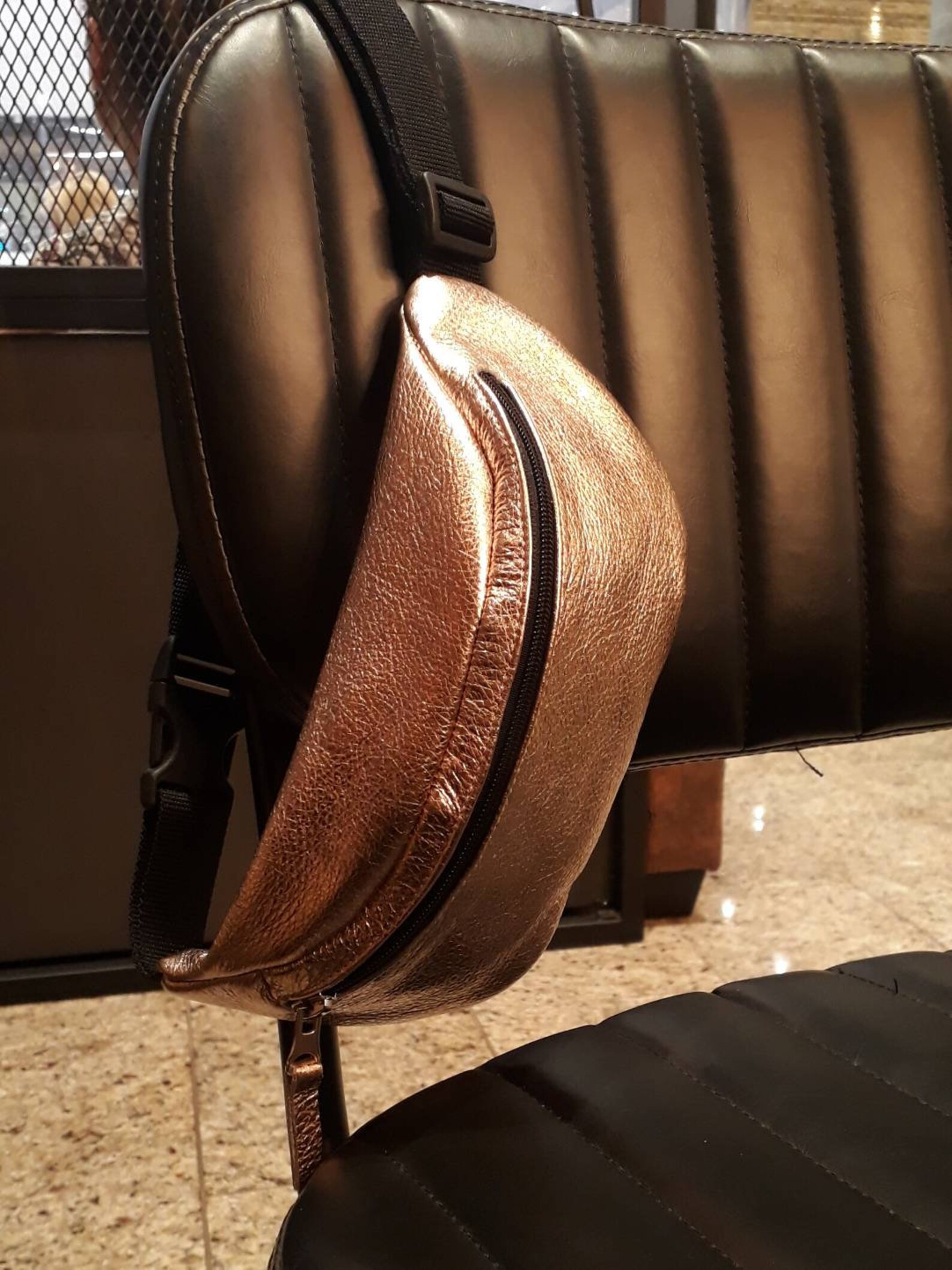 Gold Fanny Pack Metallic Belt Bag Hip Bag Bum Bag Festival Etsy