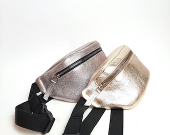 metallic gold fanny pack