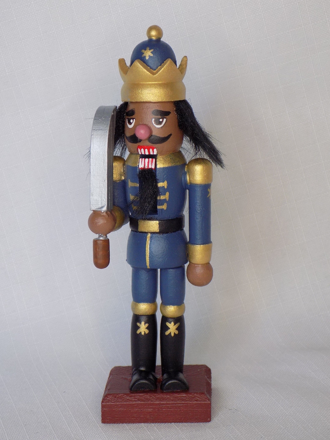 Black African American Nutcracker Soldier Etsy