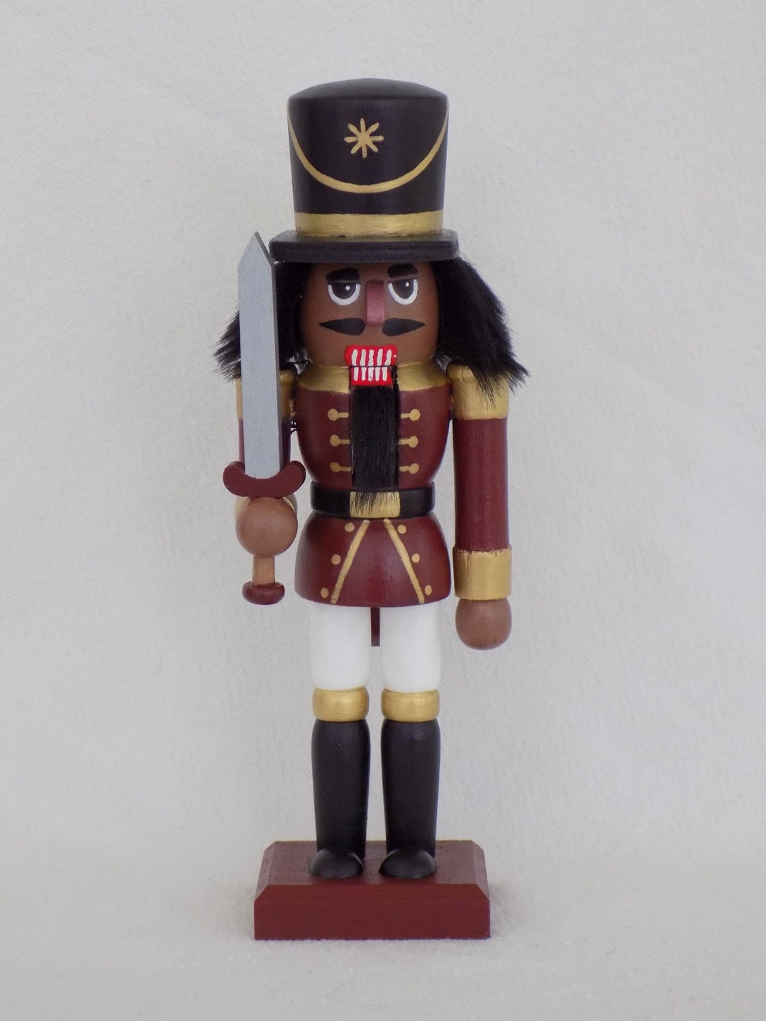 Black African American Nutcracker Soldier Etsy