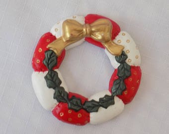 Wreath Refrigerator Magnet