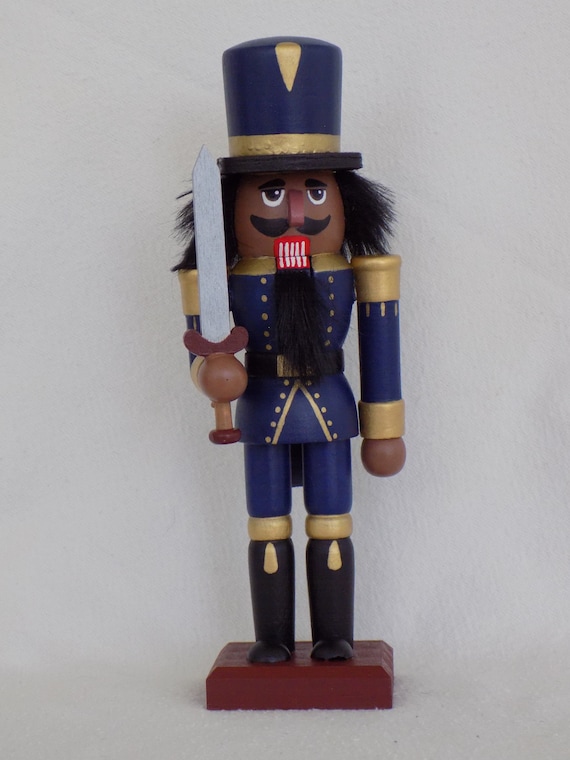 Black African American Nutcracker Soldier Etsy