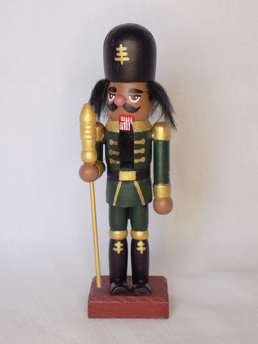 Black African American Nutcracker Soldier Etsy