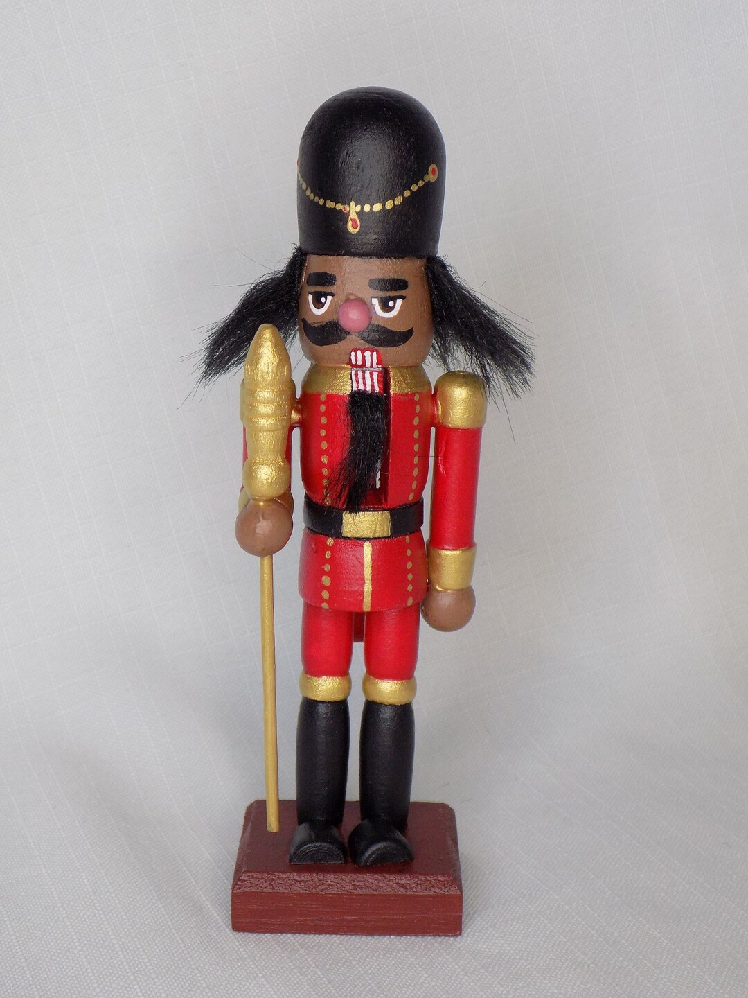 Black African American Nutcracker Soldier Etsy