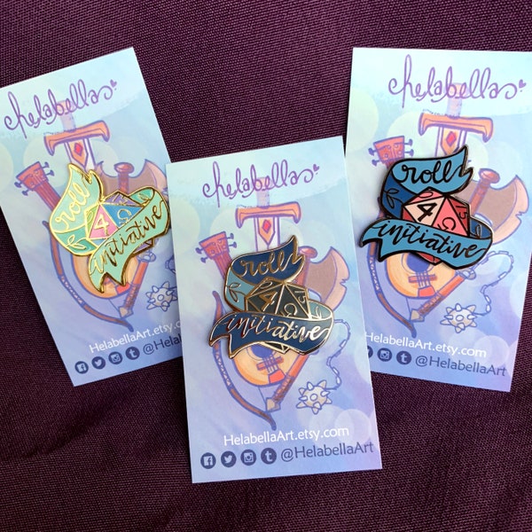 Roll for Initiative - enamel pin