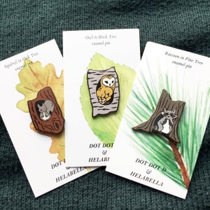 Woodland Creatures - enamel pin