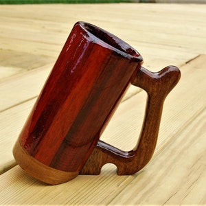 Handmade Wooden Mug for Men Women 12 oz Coffee Mug Man Gift Small Wood Cup  Tankard Barrel Mug Wooden…See more Handmade Wooden Mug for Men Women 12 oz