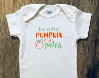 Cutest Pumpkin in the Patch Shirt, Onesie® - Fall Bodysuit