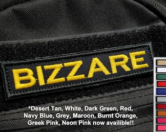 5” x 1” Name Patch, Embroidered Name Tag, Iron-on/Hook & Loop Custom Name Tape