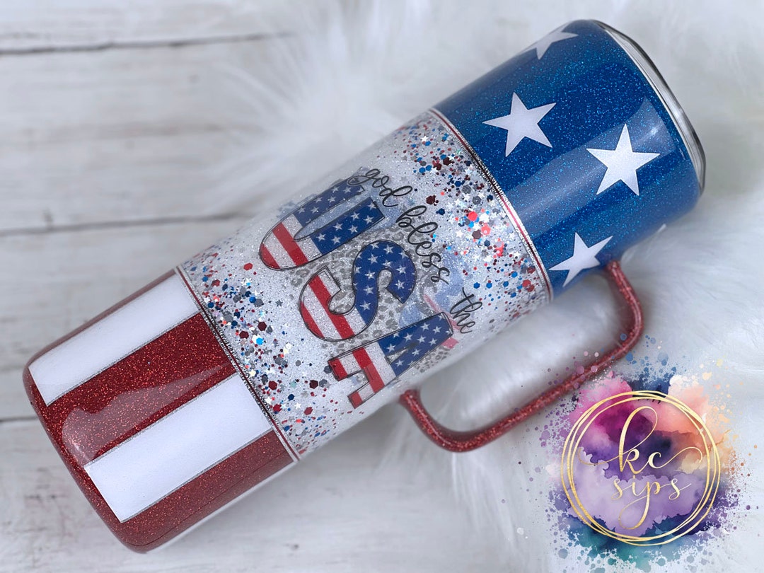 fourth of july glitter tattoos