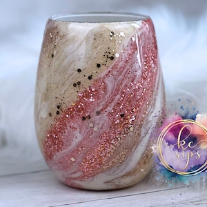 Glitter Milky Way 20oz Wine Glass | Glitter Tumbler | Personalized Tumbler | Glitter Tumbler Personalized | Custom Tumbler Cups