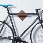 Simple Wall Mounted Bike Rack / Bike Shelf.  Modern Minimalist Bike Storage. Handmade Bike Furniture Bike Display Art. Bike Stand.