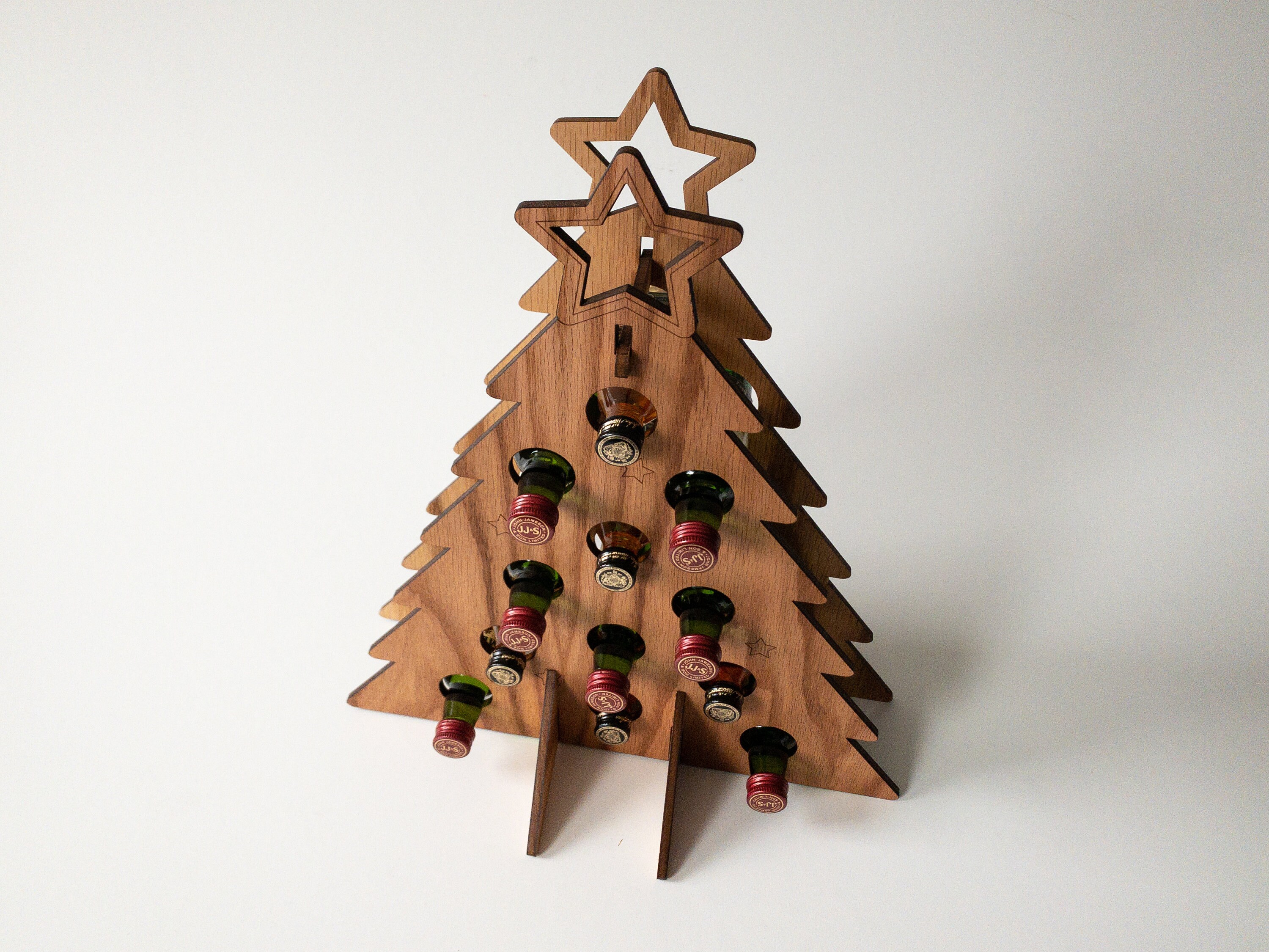 Christmas tree online wine rack