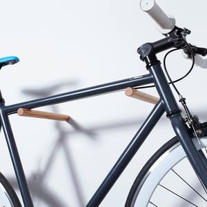 Bike Wall Mount / Wooden Bike Storage / Simple Bike Sticks for the Wall image 1