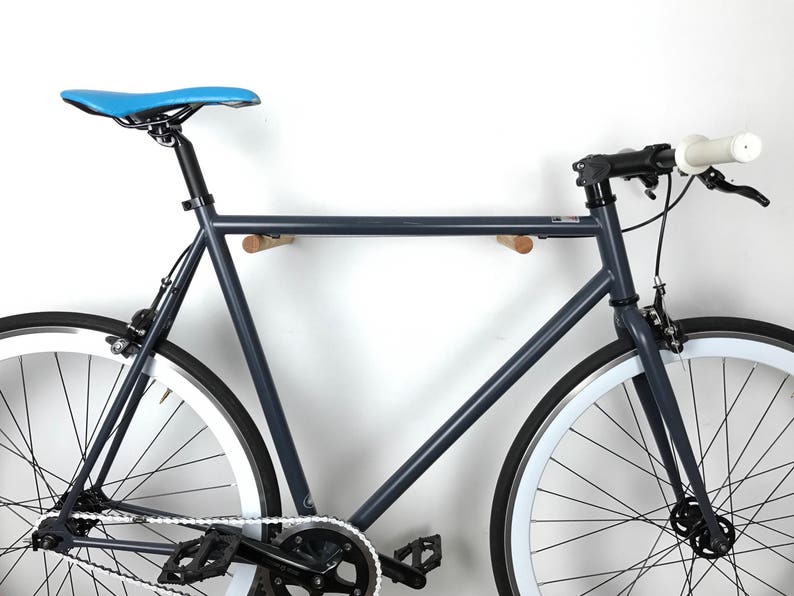 Wall Mount Bike Rack  / Handmade Bike Sticks Made of Wood image 2
