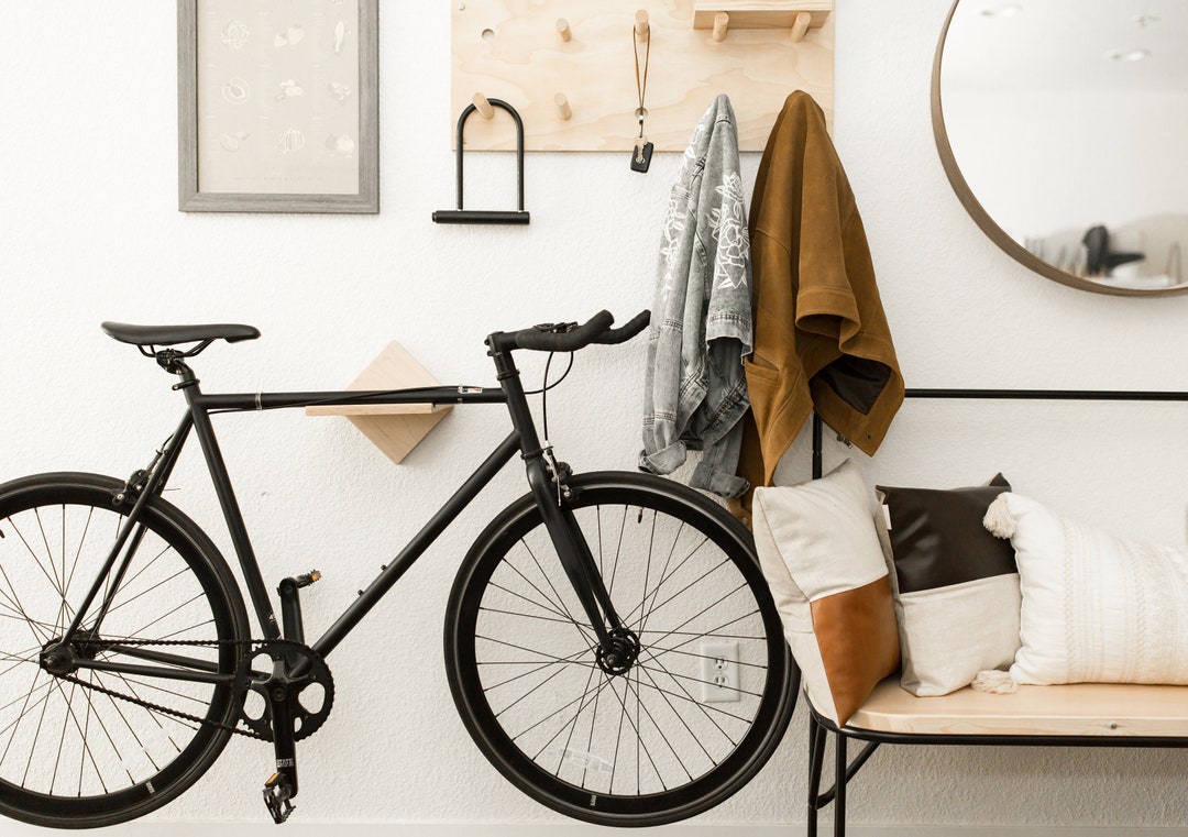 Wall Mount Bike Shelf. Contemporary Bike Rack, Bike Hanger Bike Storage ...