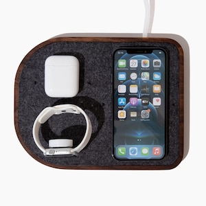 Wireless and MagSafe Charging Station for iPhone, Apple AirPods & Apple Watch or Google Pixel Watch, Samsung Watch, Fitbit and Others