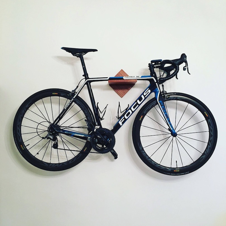 Simple Wall Mounted Bike Rack / Bike Shelf.  Modern Minimalist image 6