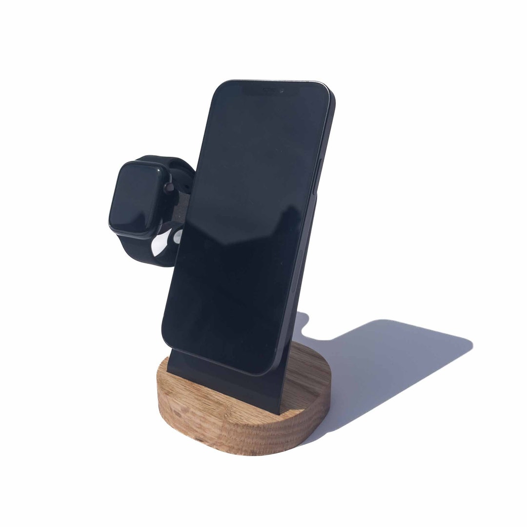 Oaky Phone + Watch Stand - Weighted Base for One Hand Operation - Etsy