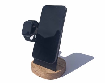 Oaky Phone + Watch Stand - Weighted Base For One Hand Operation