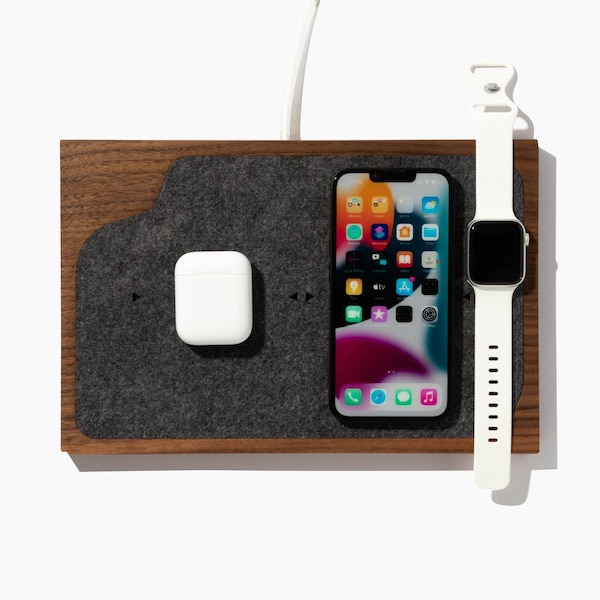 MagSafe Docking Station with Wireless Phone Charger and Apple AirPods and Apple Watch Charging - MagSafe Charger for iPhone 13 iPhone 12