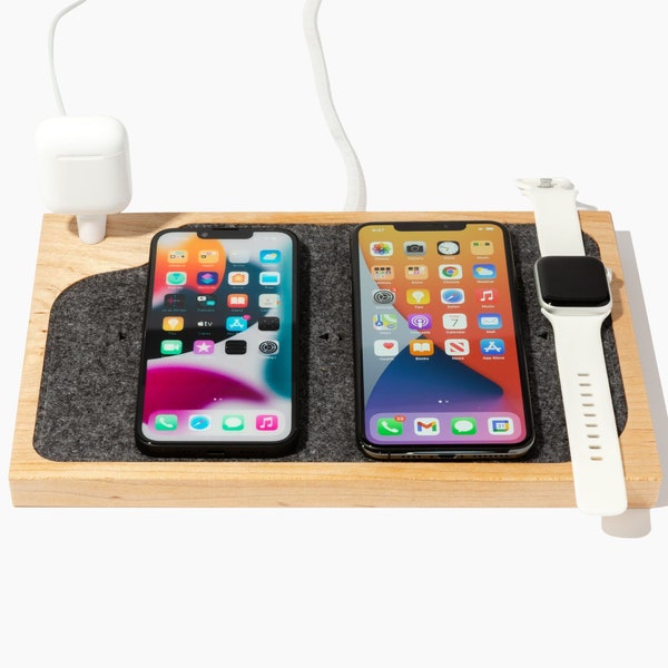 MagSafe Charging Station for iPhone 13, Apple AirPods, Apple Watch - Qi Charging Station 3 in 1 Charging 4 in 1 Charging. Charger Gift