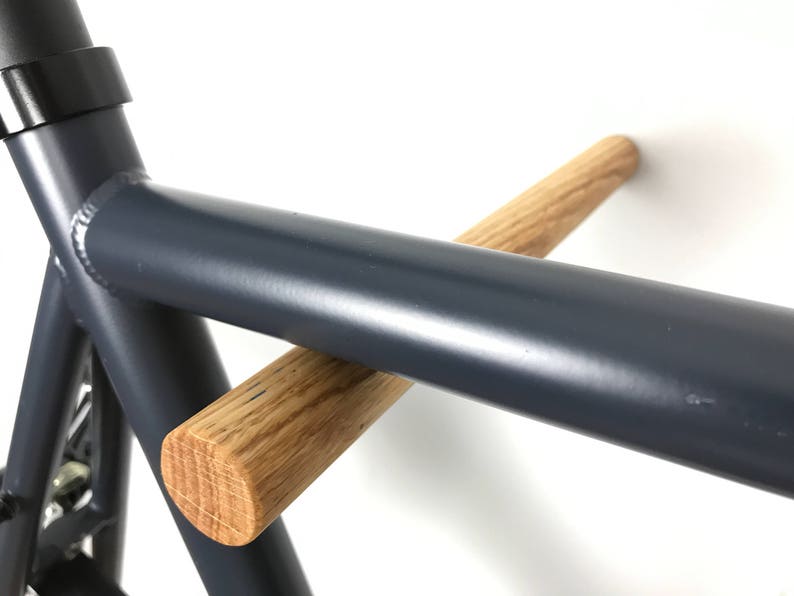 Wall Mount Bike Rack  / Handmade Bike Sticks Made of Wood image 3
