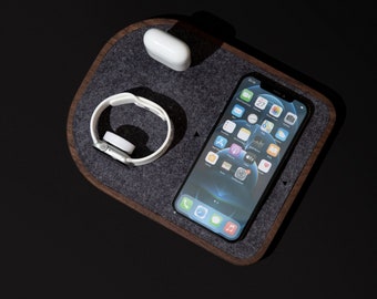 Charging Station - Wireless and MagSafe Charger for iPhone, Apple AirPods & Apple Watch or Google Pixel Watch. Fastest MagSafe Charging