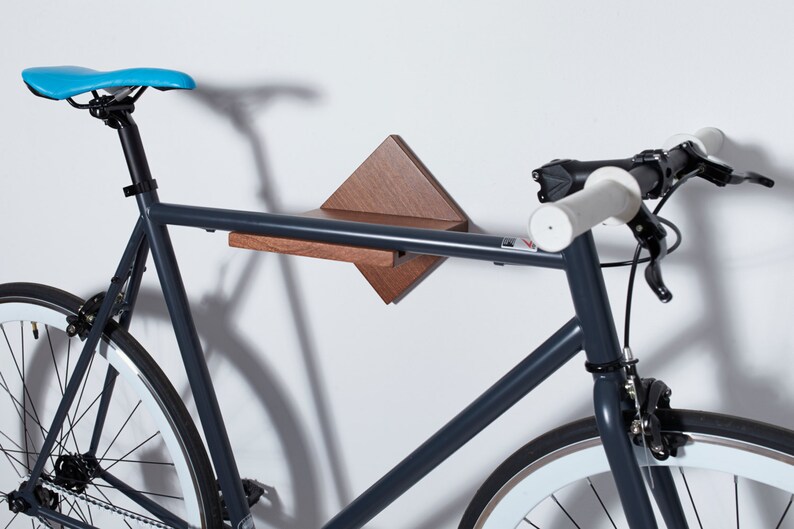Simple Wall Mounted Bike Rack / Bike Shelf.  Modern Minimalist image 9